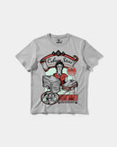 Camiseta Cubica Store Big Front Regular Basic Gris