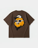Camiseta Chewie Hippie Big Back Oversize Basic Marron