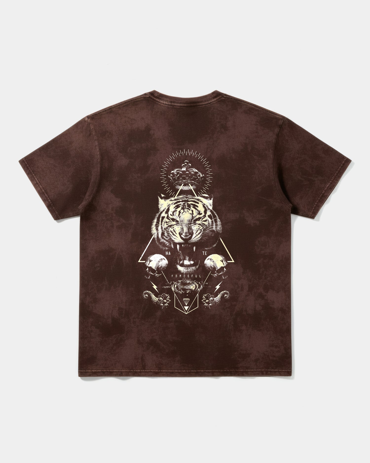 Camiseta Forceful Pocket Back Oversize Acid Marron
