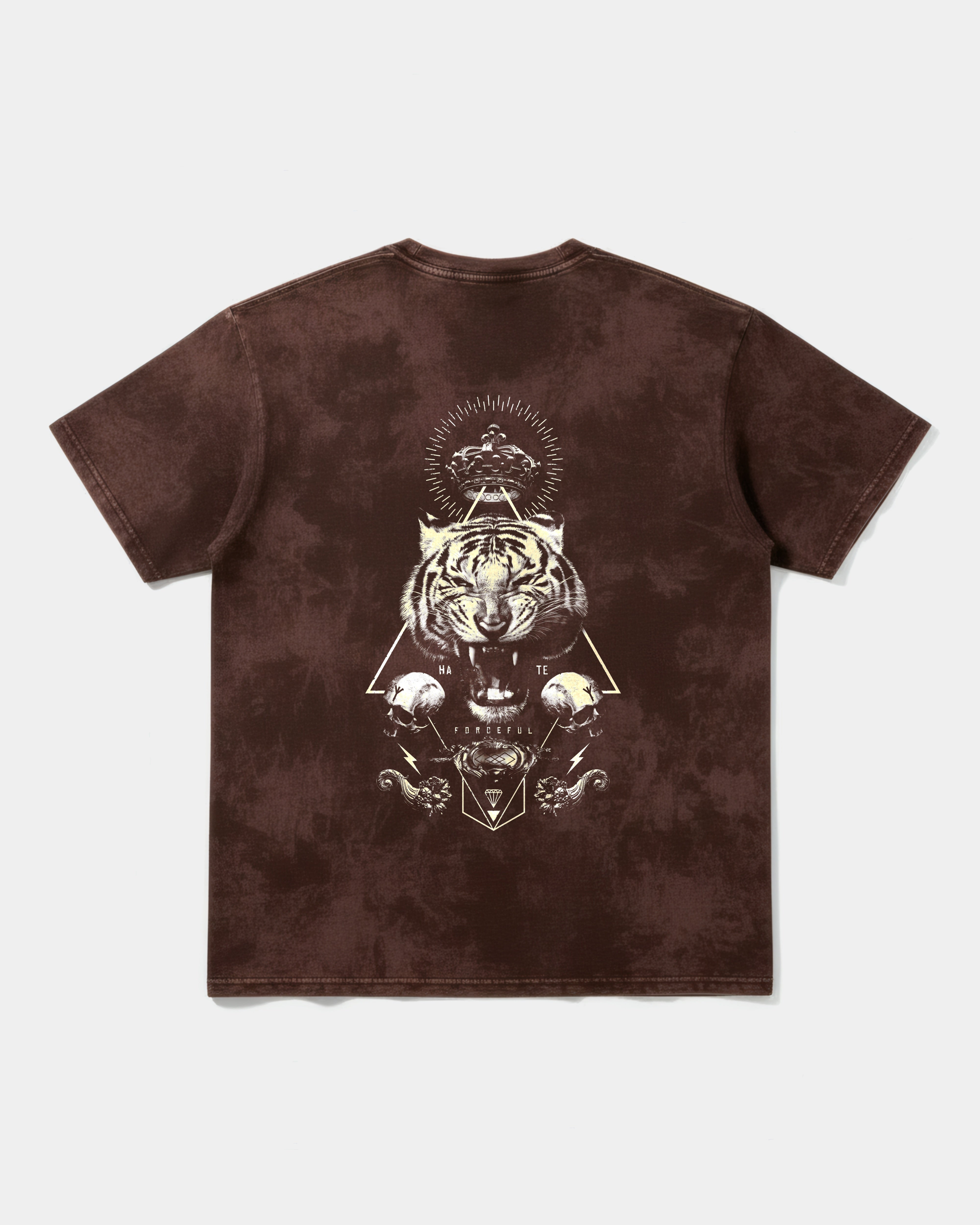 Camiseta Forceful Pocket Back Oversize Acid Marron