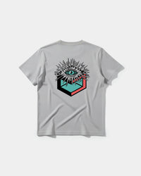 Camiseta Cubo Eyes Big Back Regular Basic Gris