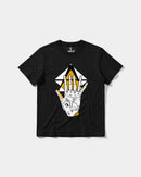 Camiseta Iluminati Hand Big Front Regular Basic Negro