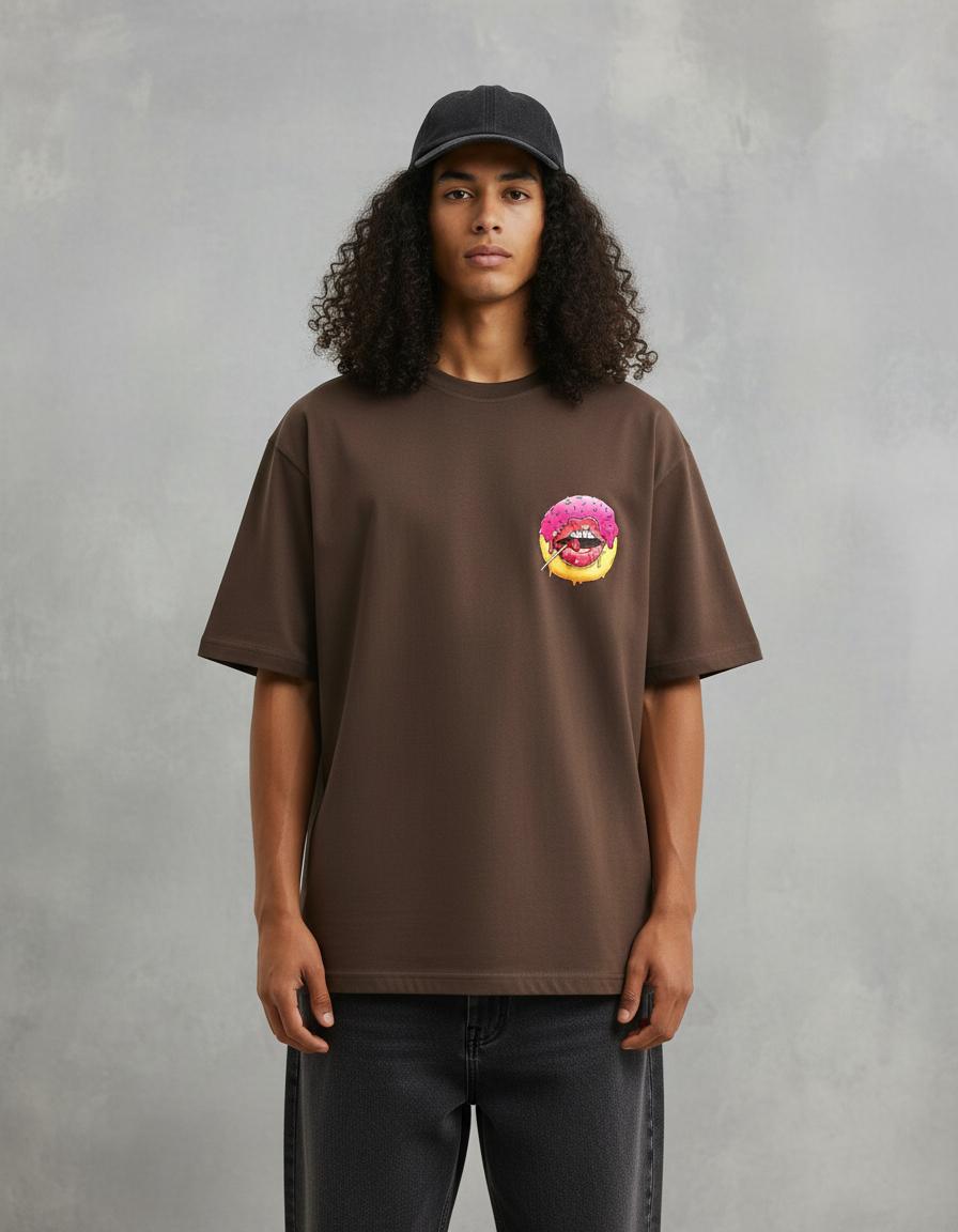 Modelo mide 1,83m y usa talla L