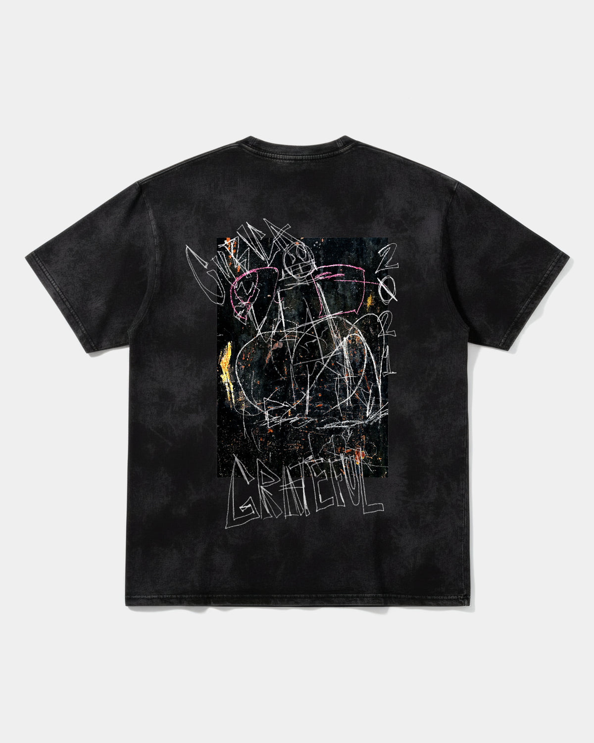 Camiseta Cubica Grateful Big Back Oversize Acid