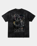 Camiseta Cubica Grateful Big Back Oversize Acid Negro