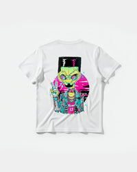 Camiseta Alien In Miami Big Back Regular Basic Blanco