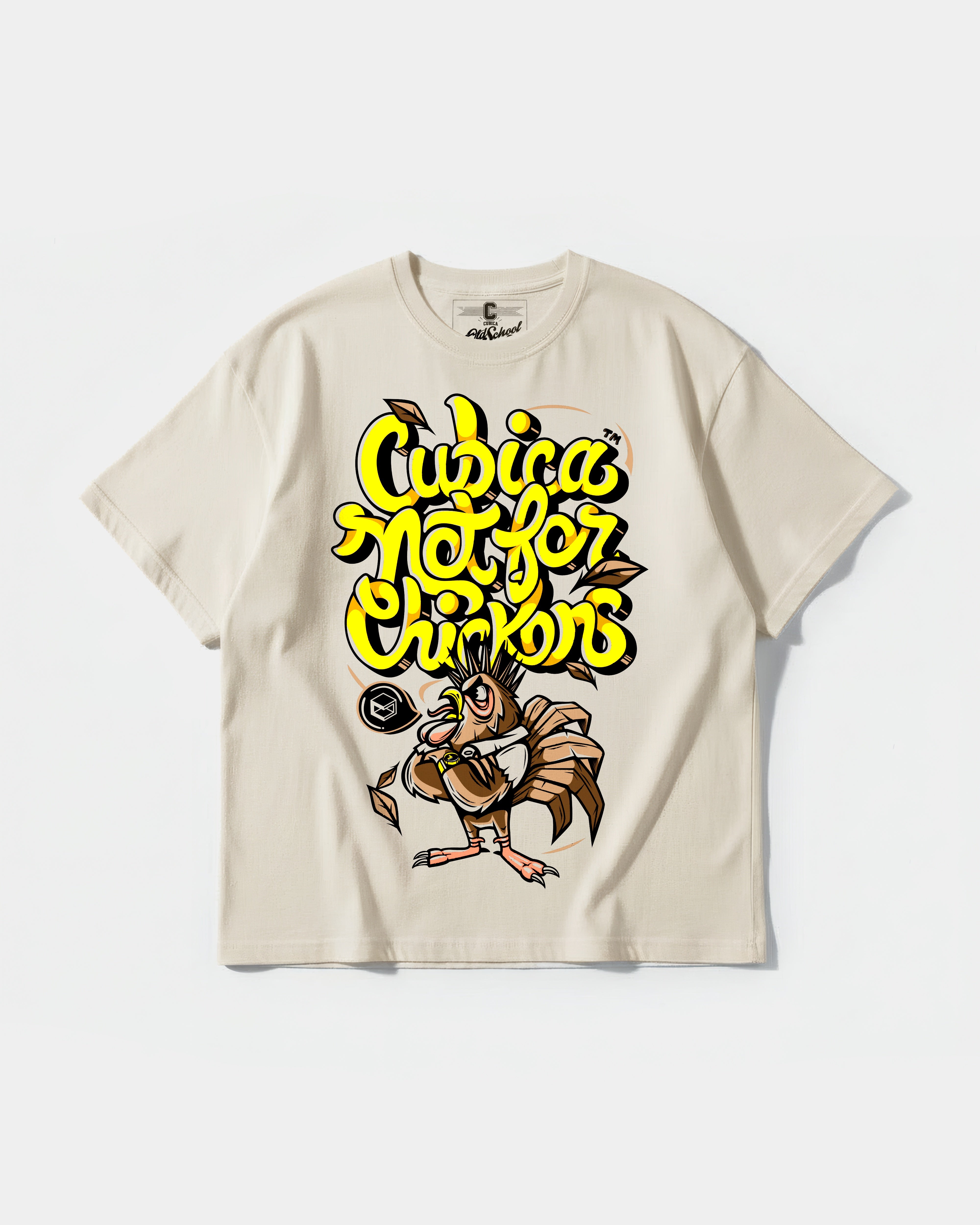 Not For Chickens Big Front Oversize Basic T-shirt