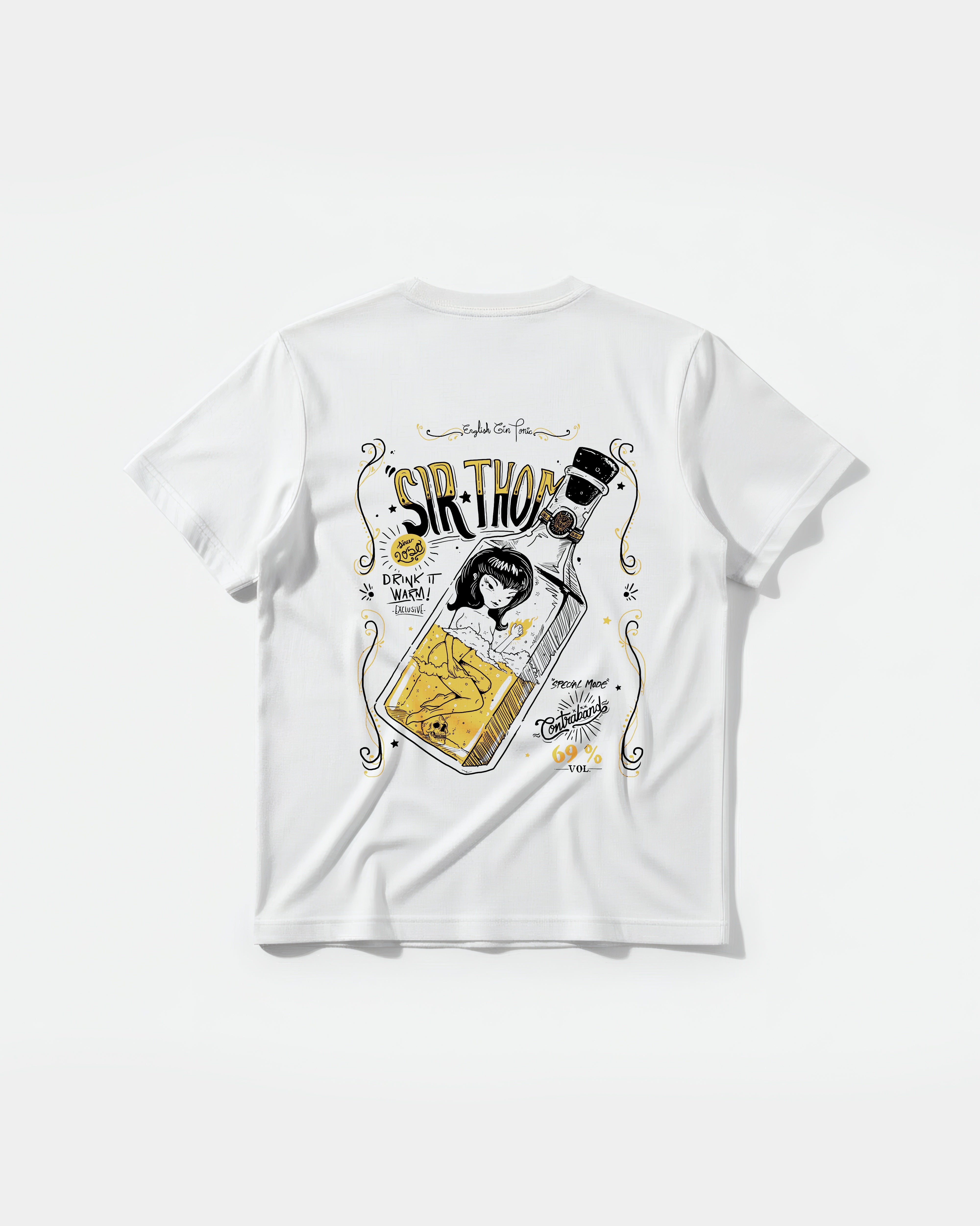Cubica Drinks Pocket Front Regular Basic T-shirt