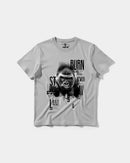 Camiseta Burn Big Front Regular Basic Gris