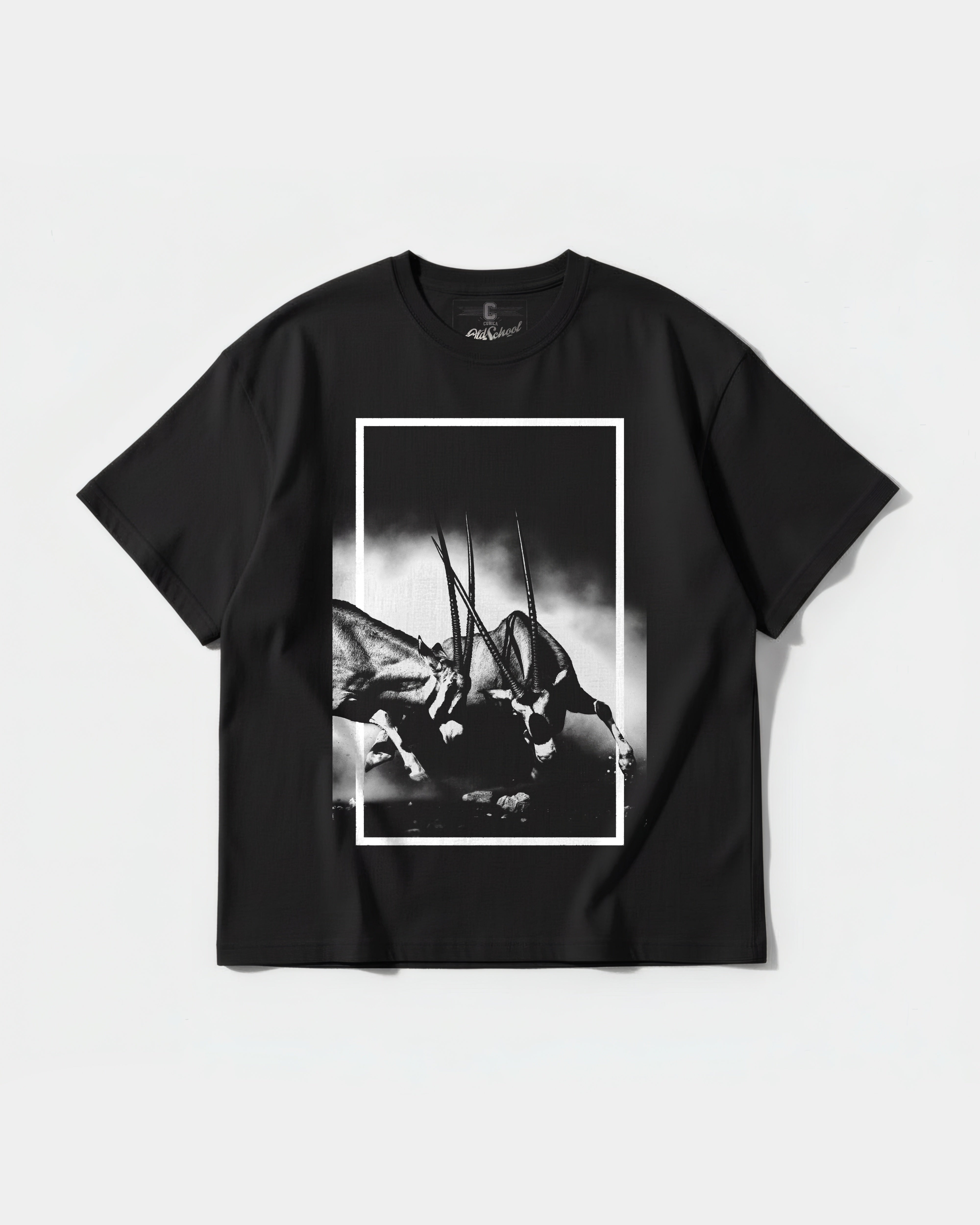 Physical Strength Big Front Oversize Basic T-shirt