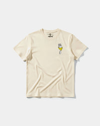 Camiseta Angry Fork Big Front Regular Basic Beige