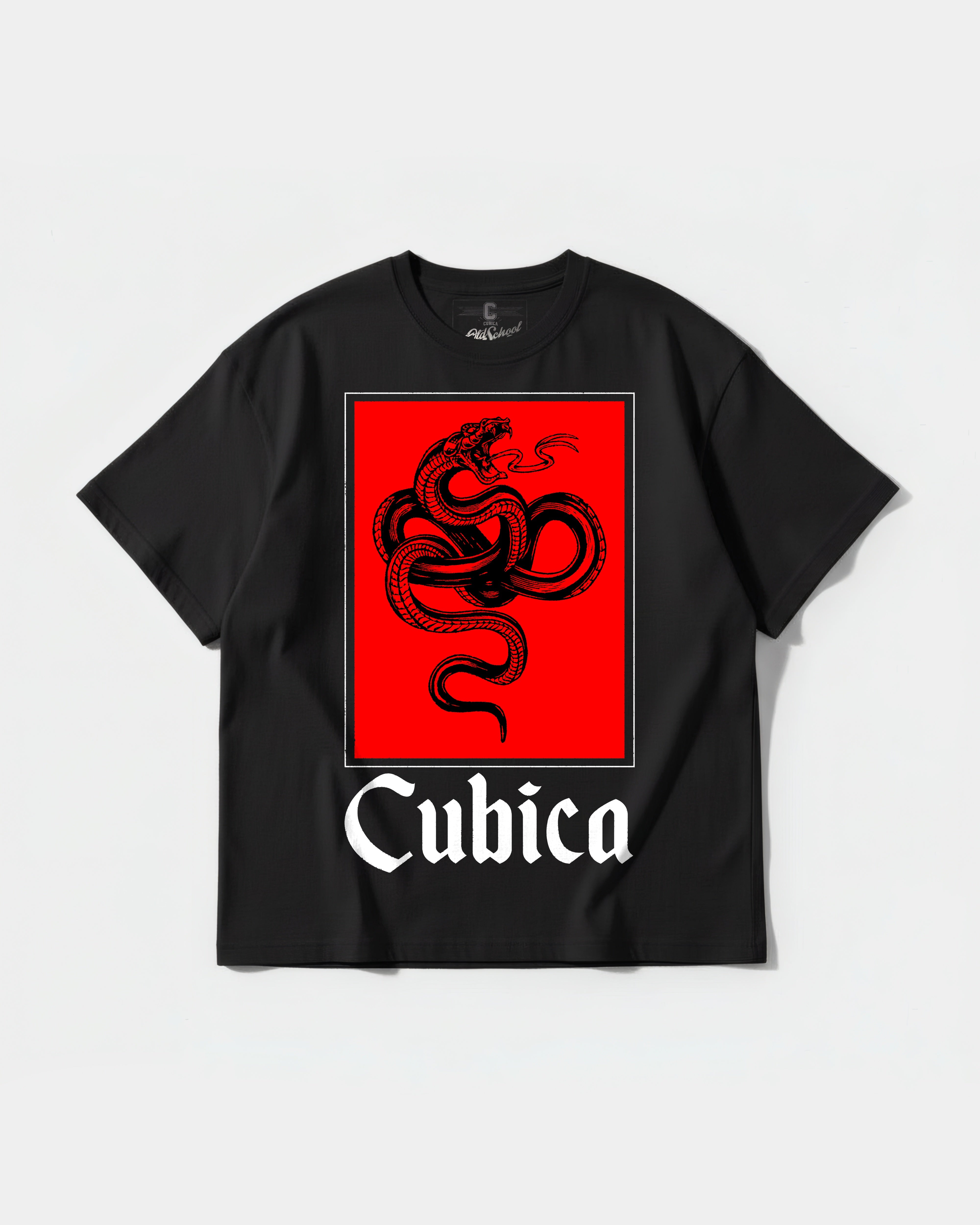 Cubic Snake Big Front Oversize Basic T-shirt