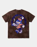 Camiseta Mas Vale Que Corras Pocket Front Oversize Acid Marron