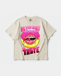 Camiseta Do You Want Big Oversize Front Basic Beige