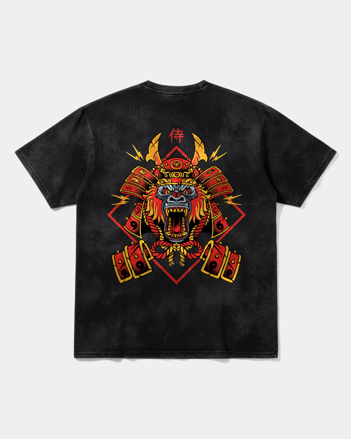 Camiseta Gorilla Samurai Pocket Espalda Oversize Acid