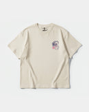 Camiseta Tropical Sound Pocket Front Oversize Basic Beige