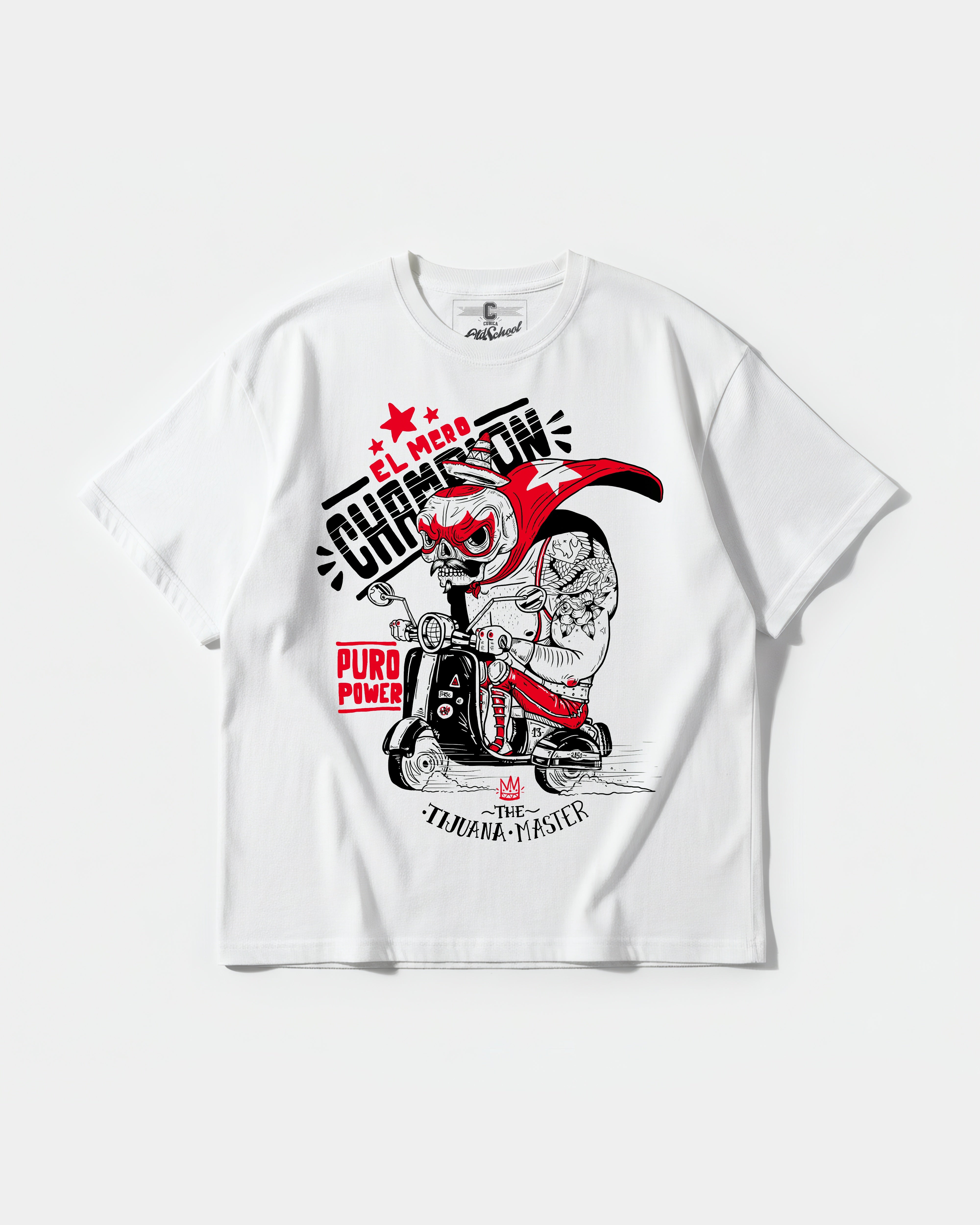 The Tijuana Master Big Front Oversize Basic T-shirt