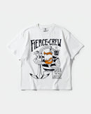 Camiseta Fierce Crew Big Front Oversize Basic Blanco