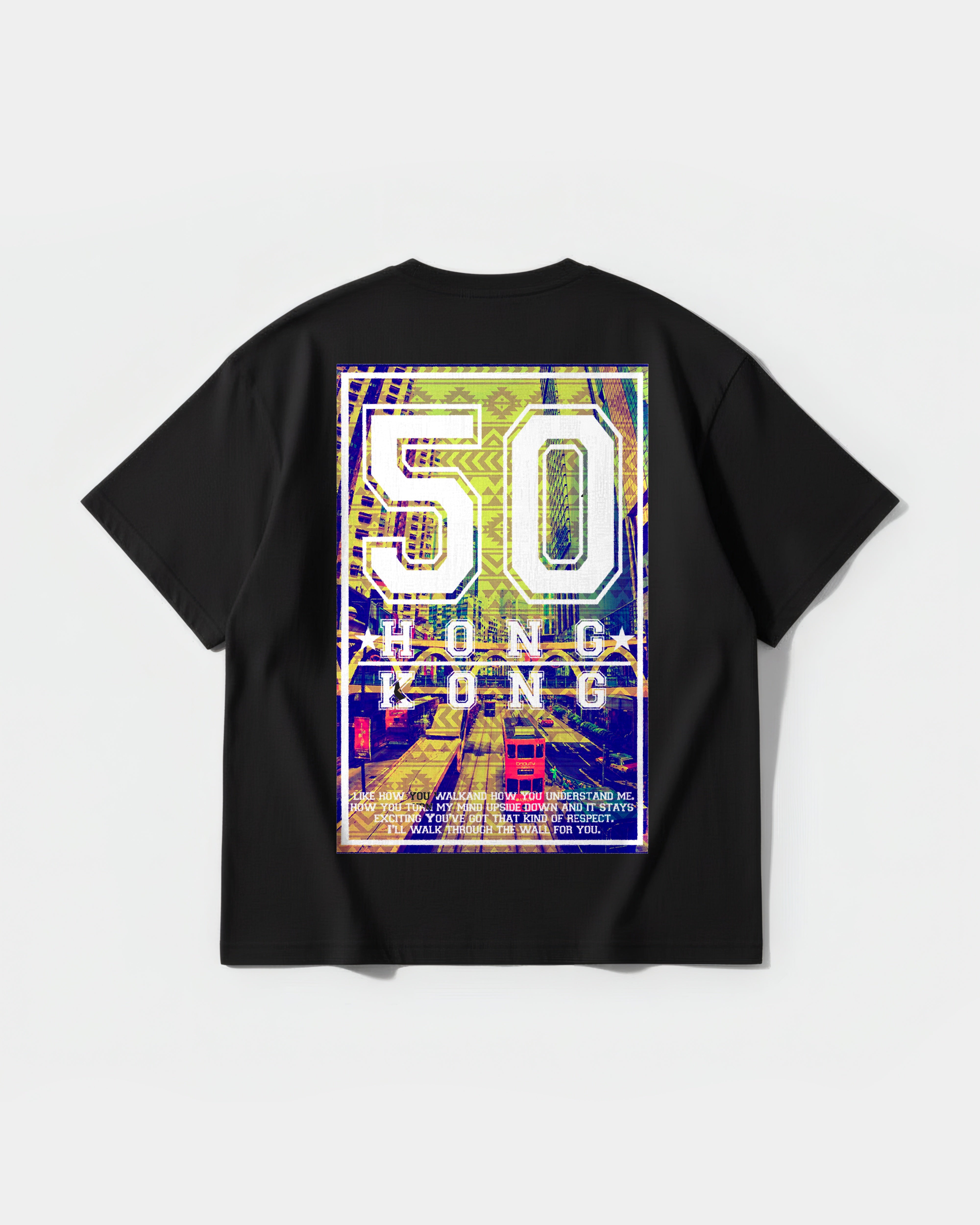 Hong Kong Big Back Oversize Basic T-shirt