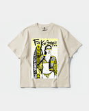 Camiseta Fuck The Summer Big Front Oversize Basic Beige