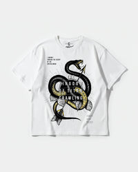 Camiseta The Kingdom Big Front Oversize Basic Blanco