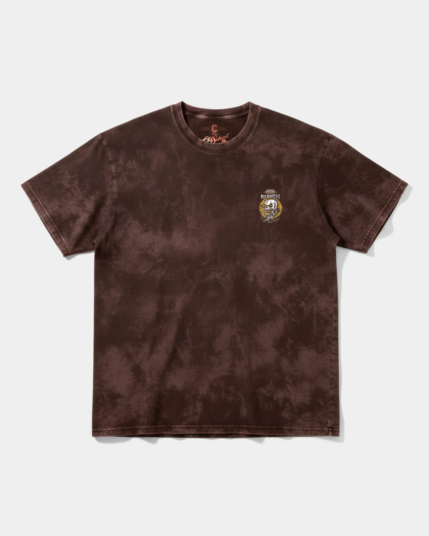 Camiseta Iron Mammoth Pocket Front Oversize Acid Marron