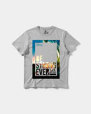 Camiseta Be Strong Big Front Regular Basic Gris