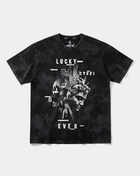 Camiseta Lucky Big Front Oversize Acid Negro