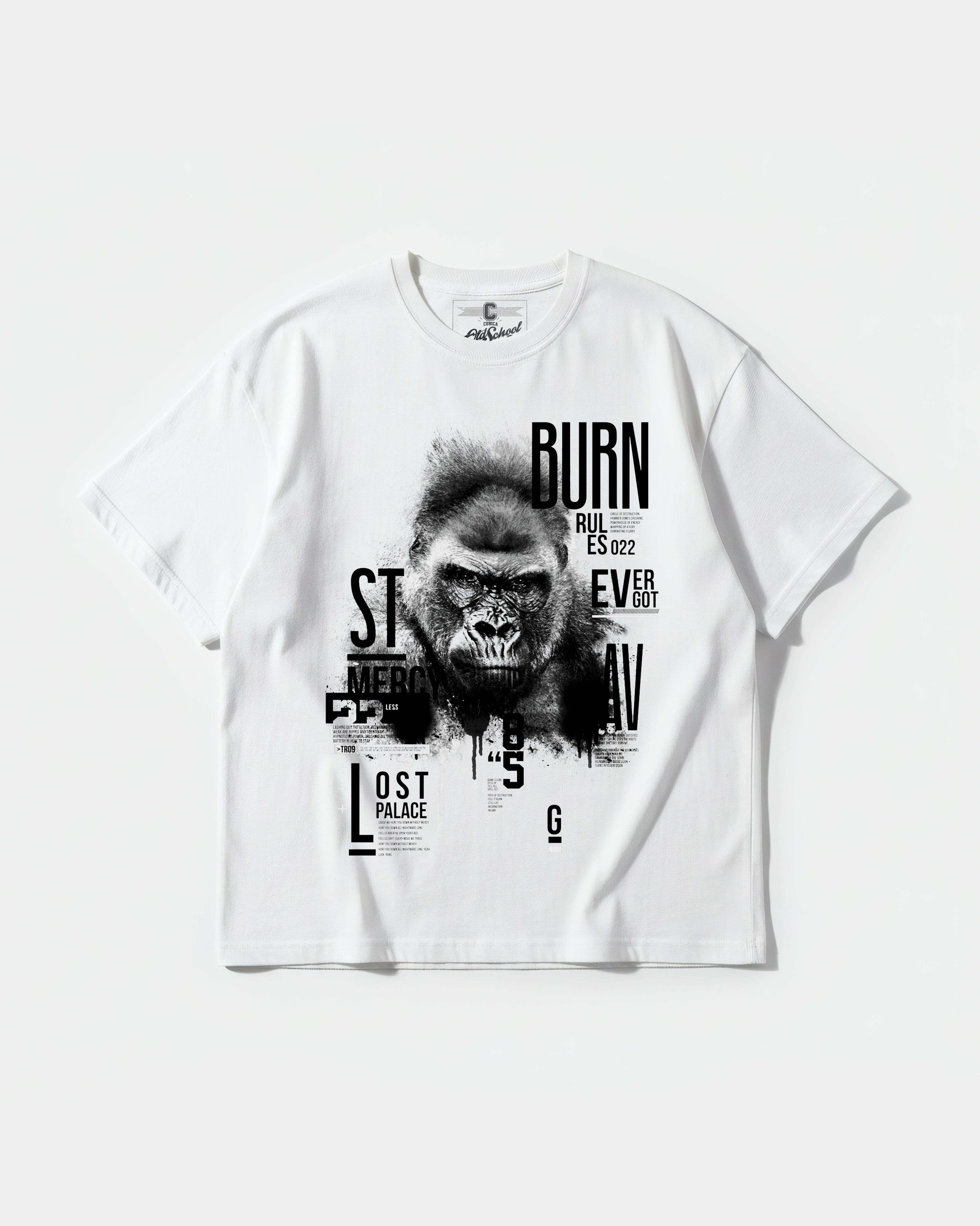 Burn Big Front Oversize Basic T-shirt