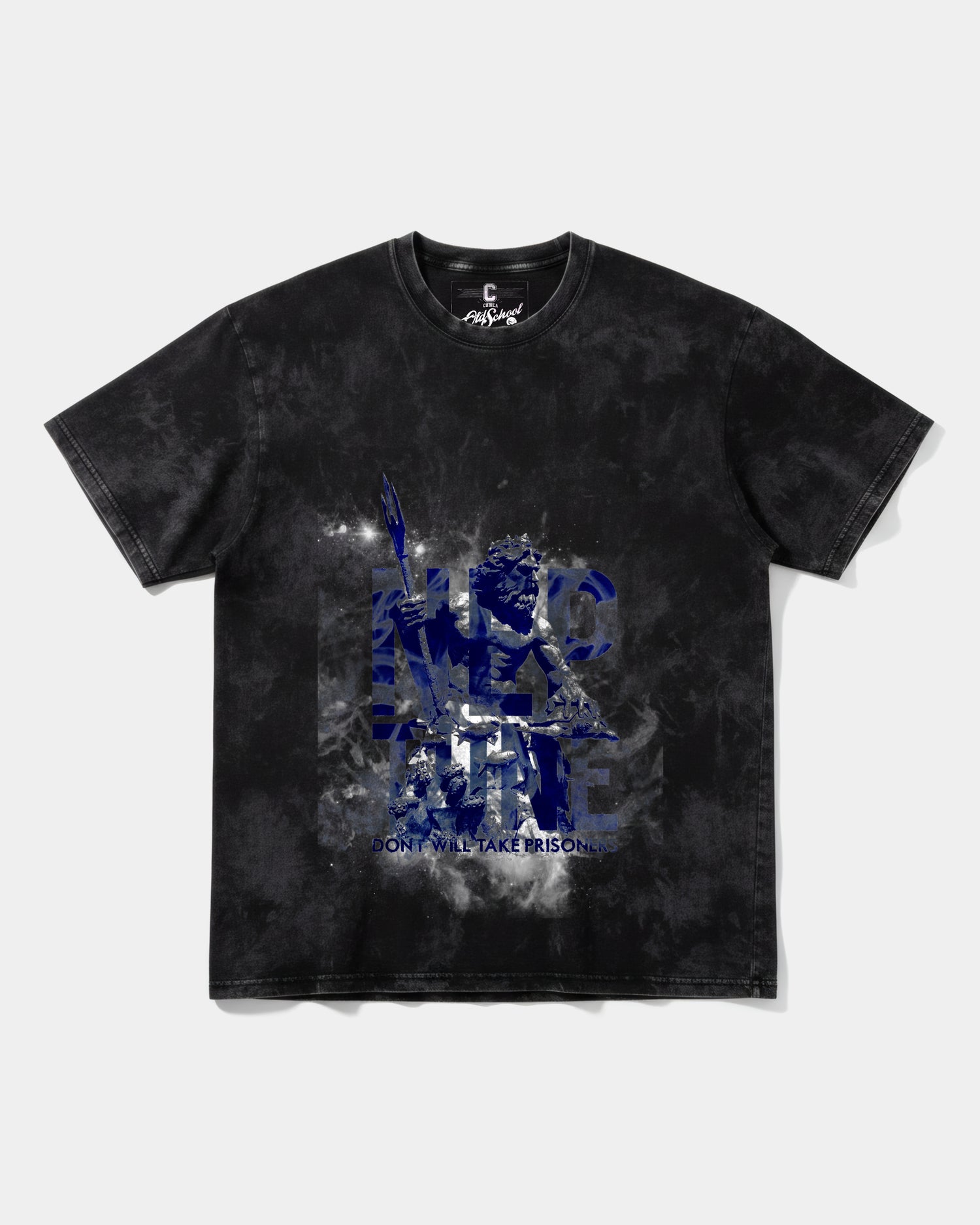 Camiseta Poseidon Big Front Oversize Acid Negro
