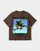 Camiseta Ocean Is Calling Big Front Oversize Basic Marron