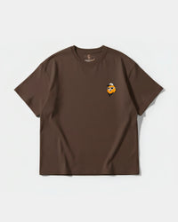 Camiseta Chewie Hippie Pocket Front Oversize Basic Marron