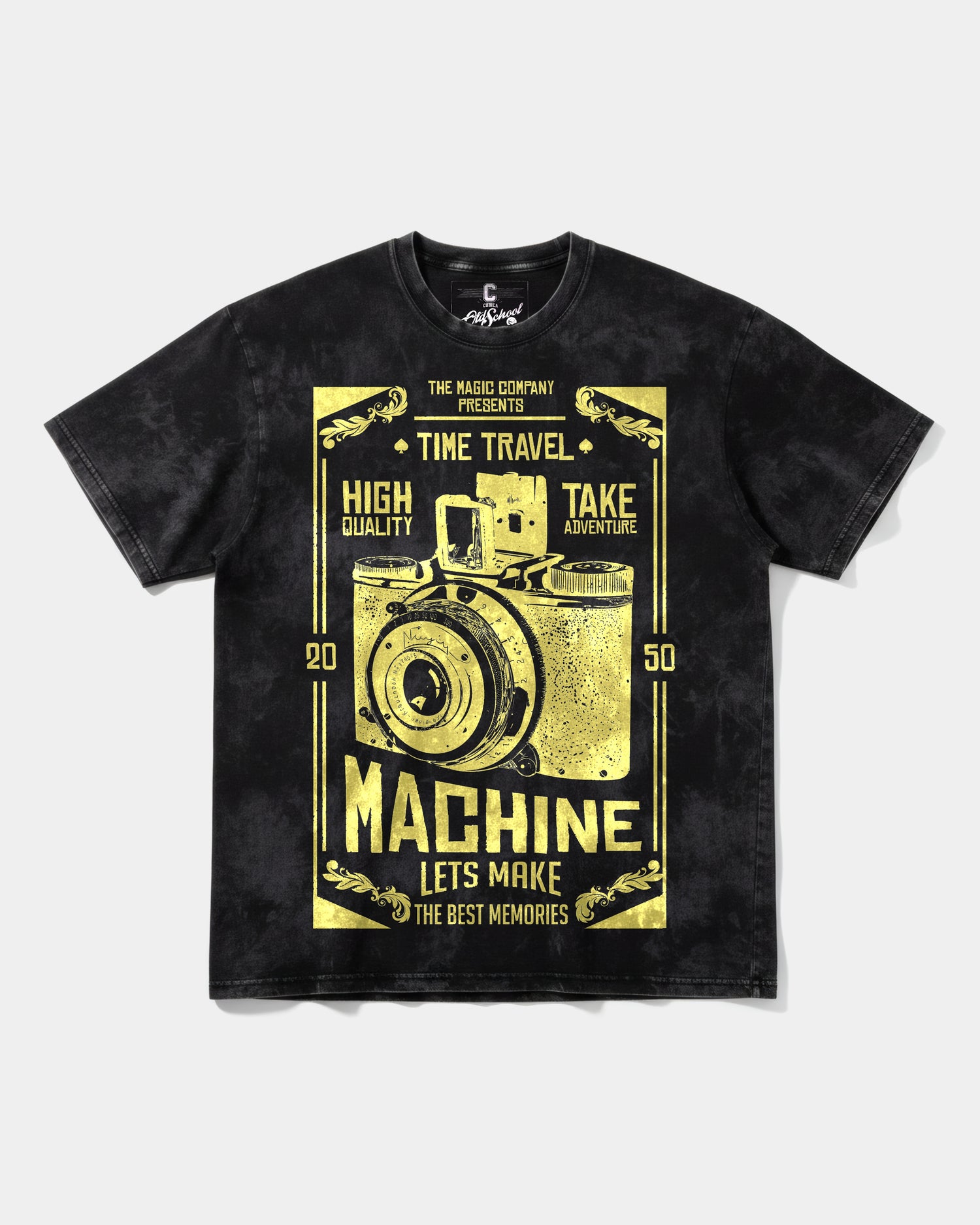 Camiseta Machine Photo Big Front Oversize Acid Negro