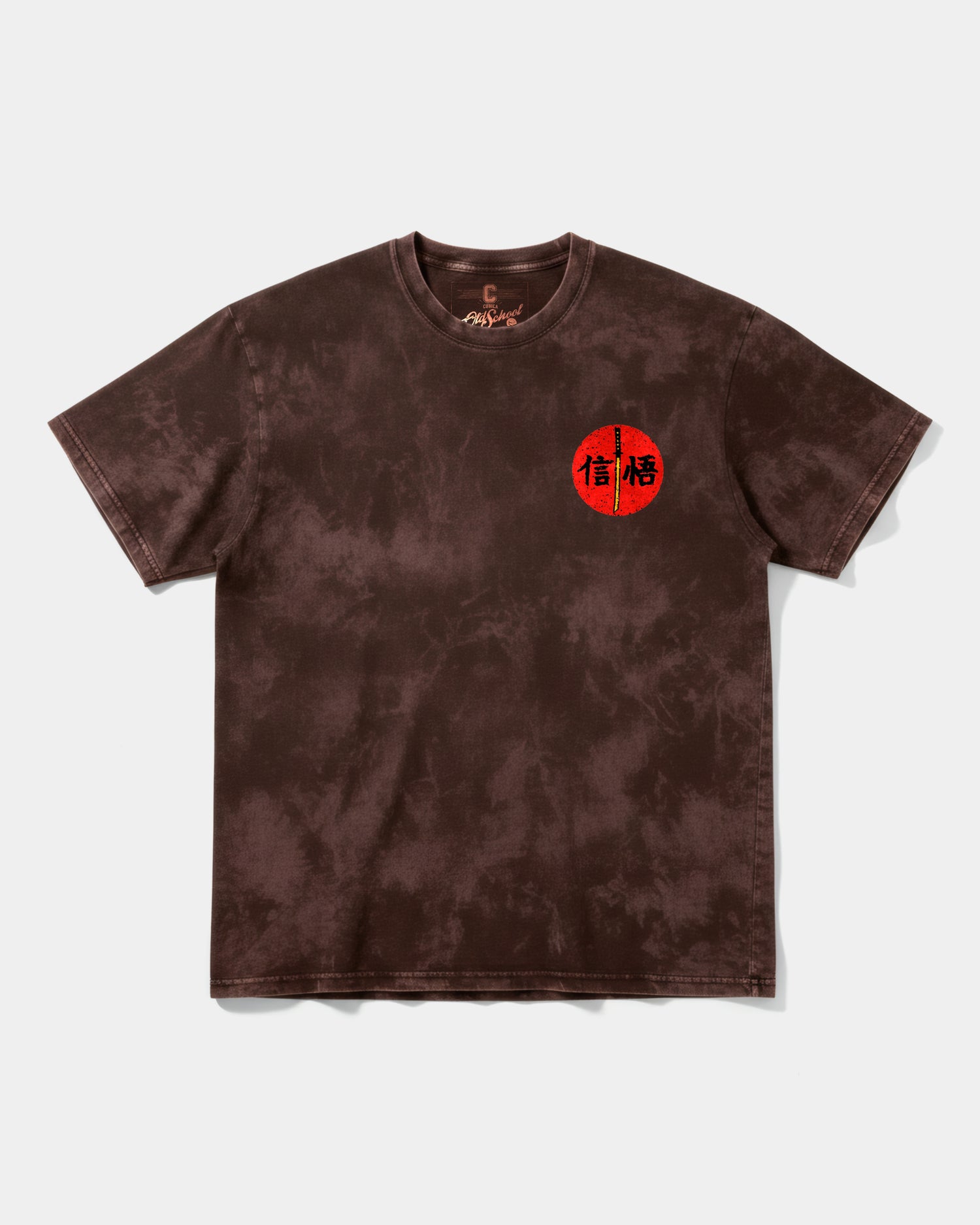 Camiseta Gorilla Samurai Pocket Front Oversize Acid Marron