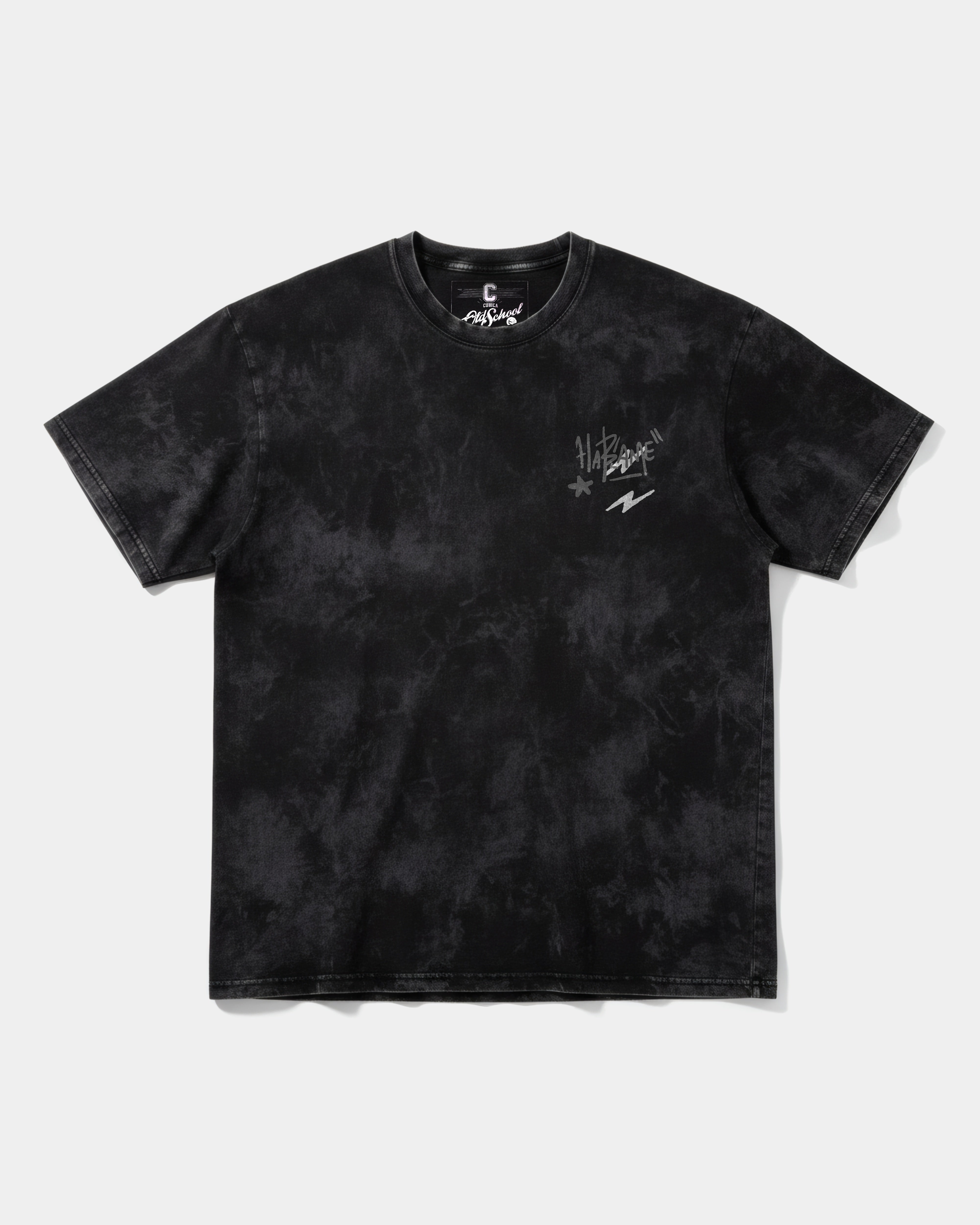 Camiseta Tio Sam Pocket Front Oversize Acid Negro