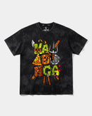 Camiseta Kawabonga Big Front Oversize Acid Negro