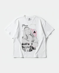 Camiseta Daydreamer Big Front Oversize Basic Blanco