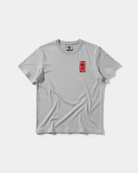 Camiseta China Hannya Pocket Front Regular Basic Gris