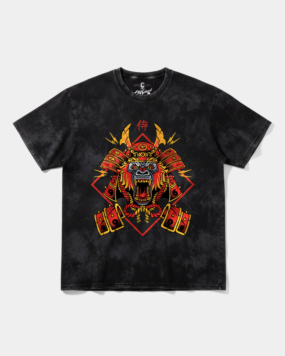 Camiseta Gorilla Samurai Big Front Oversize Acid