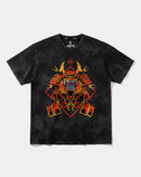 Camiseta Gorilla Samurai Big Front Oversize Acid Negro