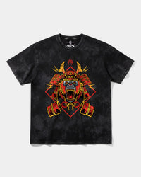 Camiseta Gorilla Samurai Big Front Oversize Acid Negro