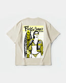 Camiseta Fuck The Summer Big Back Oversize Basic Beige