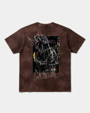 Camiseta Cubica Grateful Big Back Oversize Acid Marron