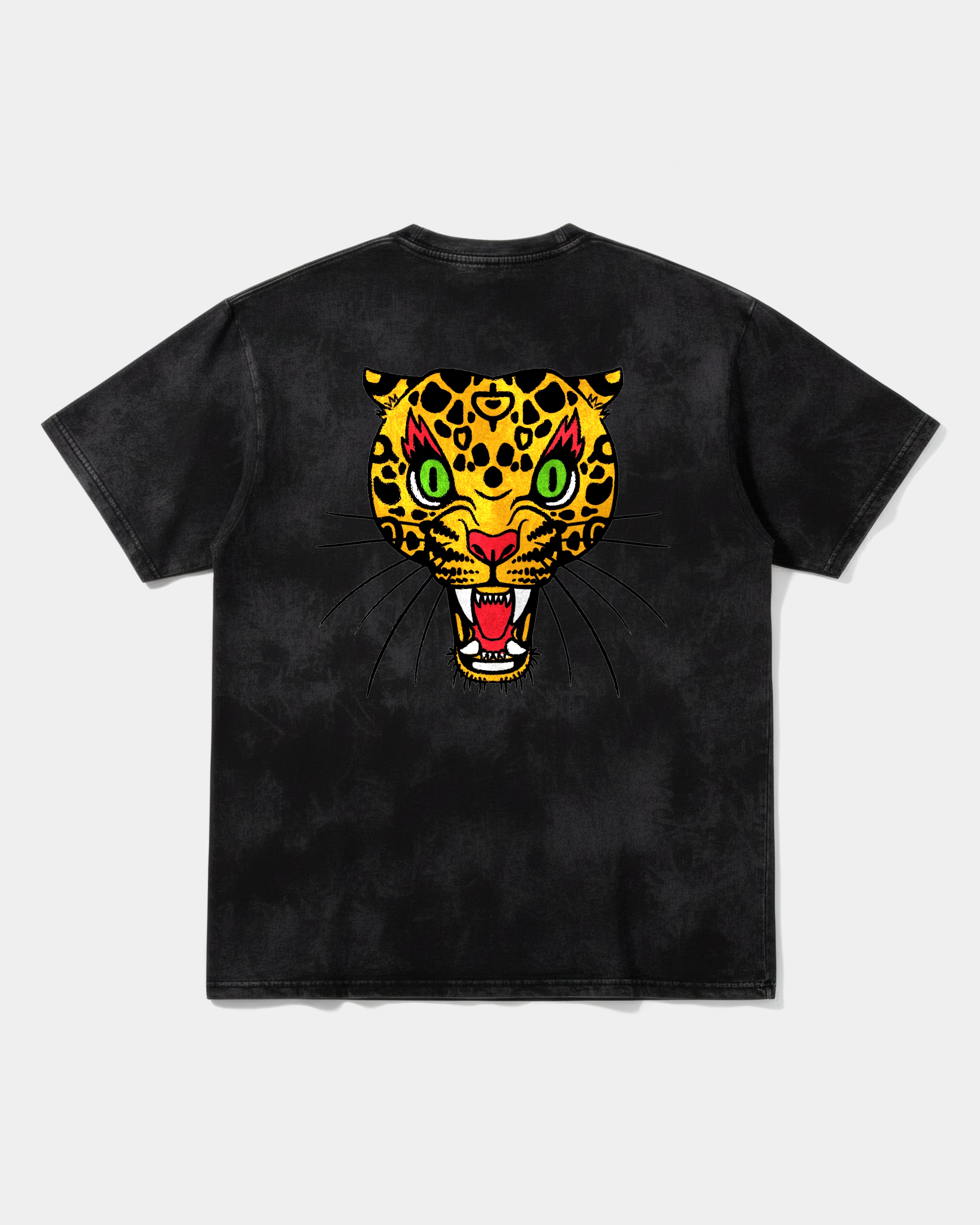 Leopard Big Back Oversize Acid T-shirt