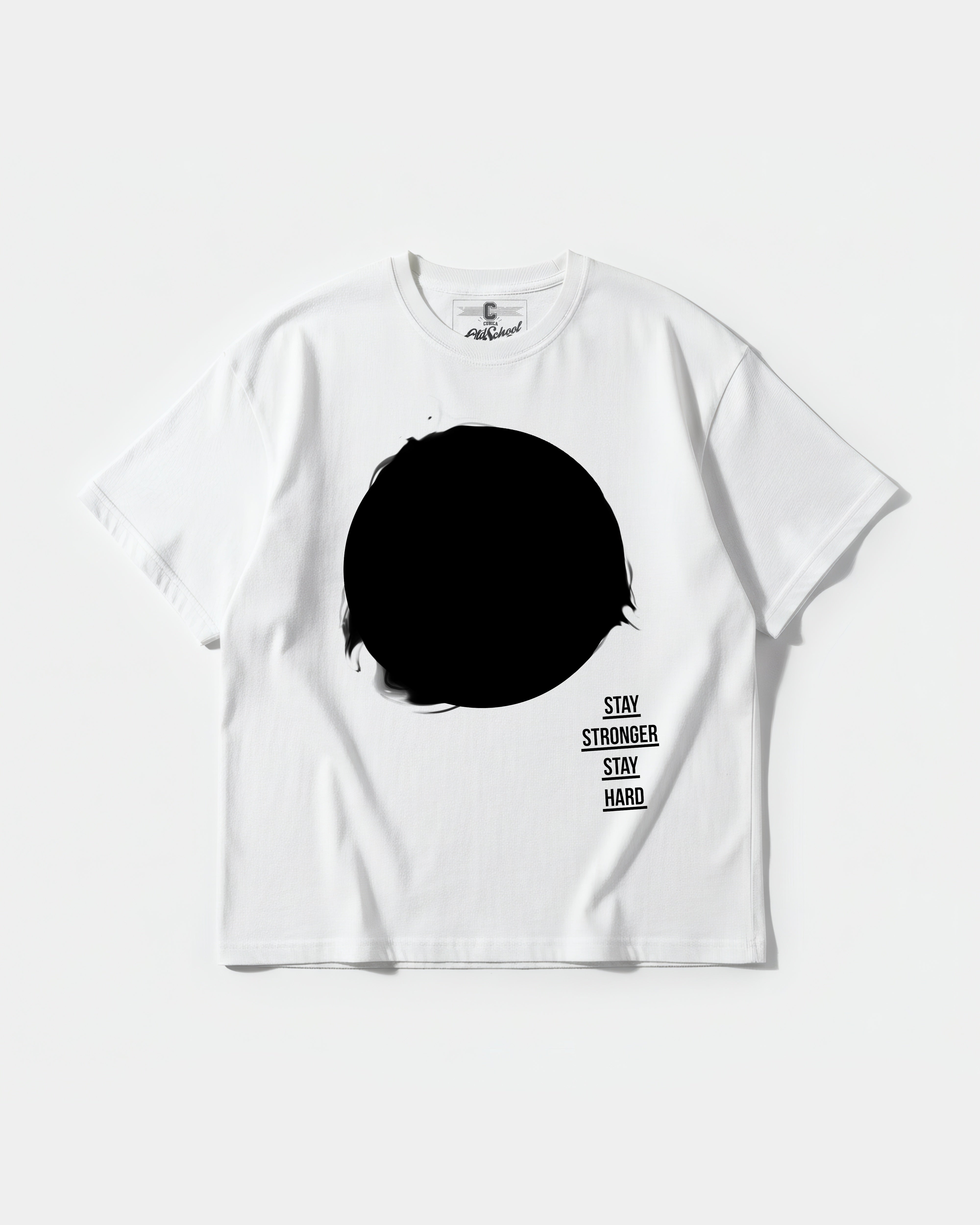 Stay Stronger Big Front Oversize Basic T-shirt