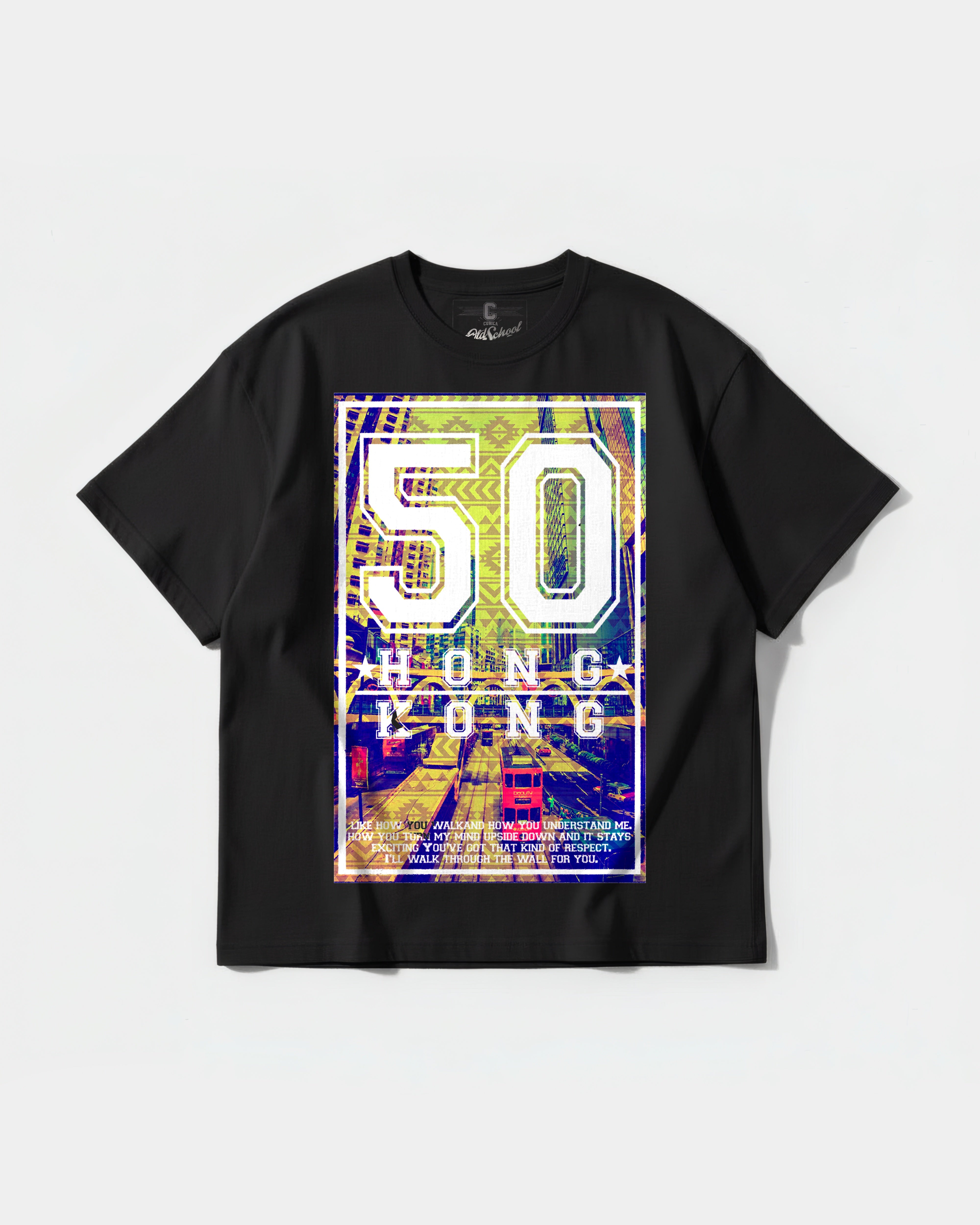 Hong Kong Big Front Oversize Basic T-shirt