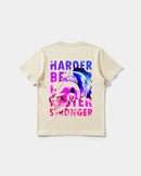 Camiseta Craneos Daft Punk Back Regular Basic Beige