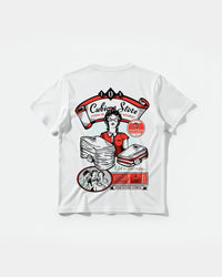 Camiseta Cubica Store Big Back Regular Basic Blanco