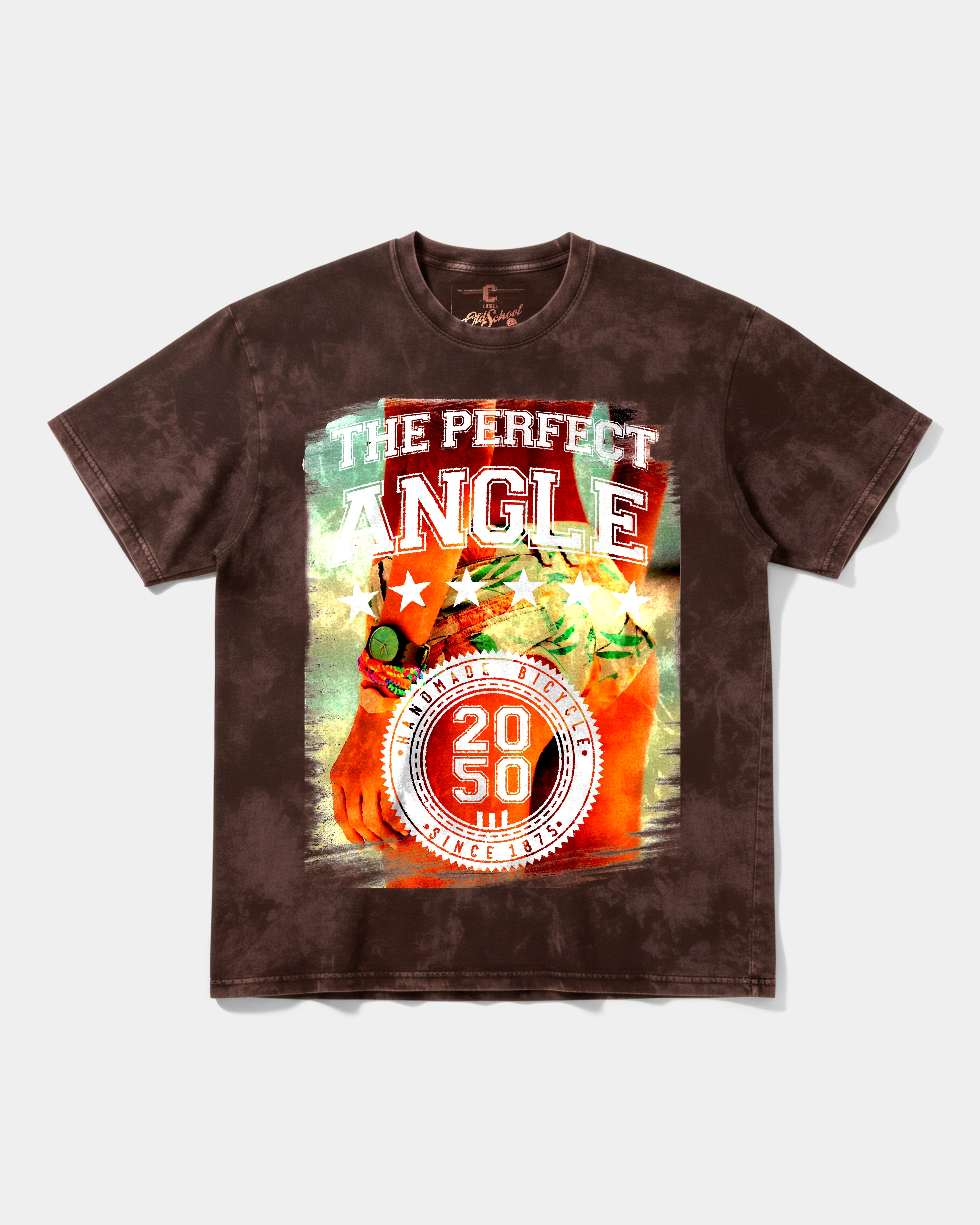 Camiseta The Perfect Angle Big Front Oversize Acid Marron