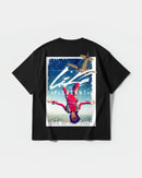 Camiseta Life Is Pleasant Big Back Oversize Basic Negro
